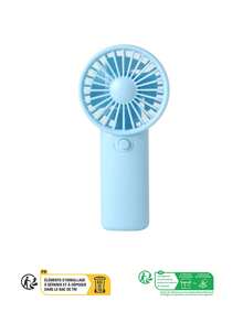 AOYI Small Portable Handheld Fan, Battery Powered Personal Handheld Fan, One-Button Control, Essential Cool Breeze For Summer, Suitable For Travel, Home, Office, School, Vacation, Outings, Eyelash Makeup (AAA Batteries Not Included) - Handheld - View 12