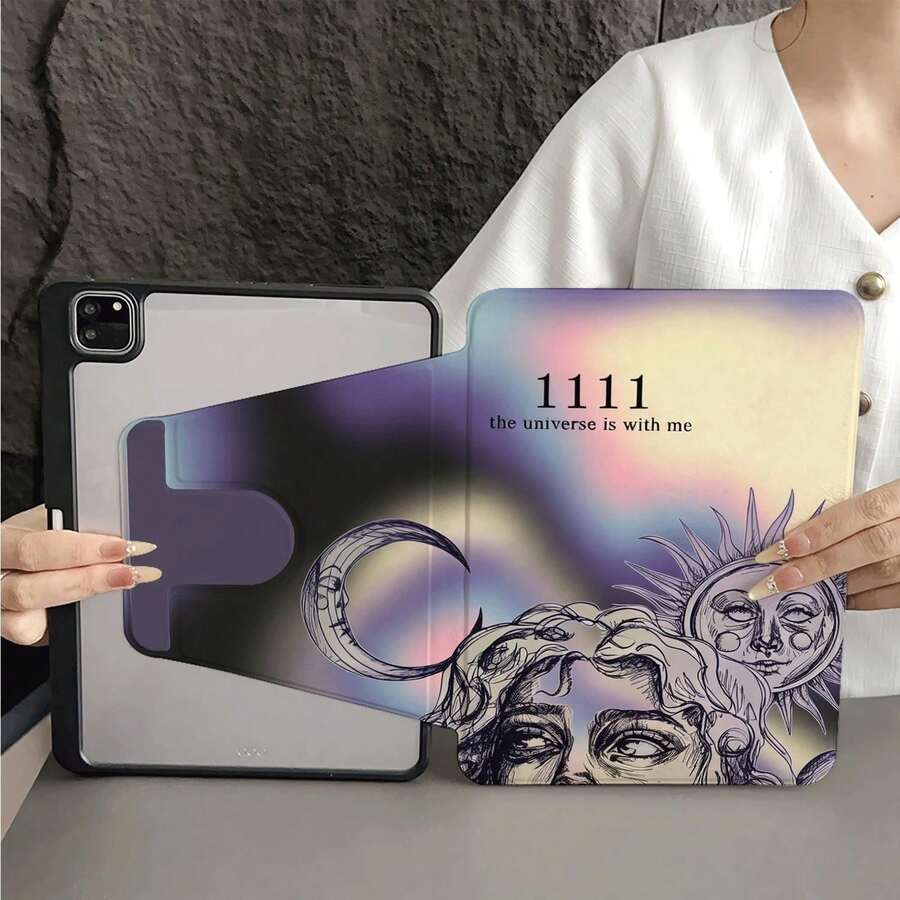1件平板電腦保護殼附筆槽,相容 iPad 10代 10.9吋 2022 智慧保護殼/Air 13(M3 2025)/Air 11(M3 2025)/Air 11(M3 2025)/11(A16 2025),適用於 Pad、Matepad、Pad、Honor Pad、Xiaoxin Pad - 彩色 - 查看 1