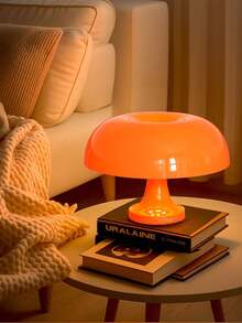 Modern Minimalist LED Mushroom Decorative Table Lamp, 3-Color Dimmable Romantic Art Desk Lamp, USB Powered Reading Light, Home Decor Atmosphere Lamp, Suitable For Bedroom, Living Room, Dining Room, Party Decoration - Multicolor - View 6