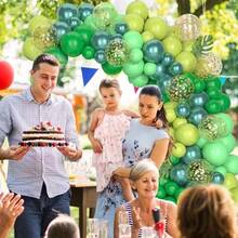 New Green Pixel World Steve Character Theme Party Balloon Set Birthday Party Venue Decoration Props Balloons - View 6