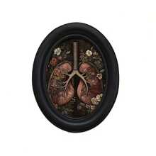 1pc 3D Black No-Drill Photo Frame, Gothic Oval Photo Frame, Suitable For Home Decor, Office Decor, Holiday Decor - 15 - View 8