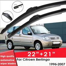 適用於 Berlingo 1996-2007 的雨刷片，22"+ 21" 前擋風玻璃清潔天然橡膠汽車雨刷配件 - 22"+ 21" - 查看 6