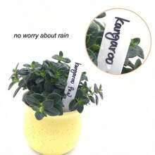 Garden Plant Labels Plant Accessories Flower Pots Plant Tags Nursery Markers Label Tray Mark DIY Tool - White - View 4