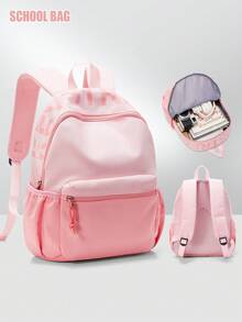 Large Capacity 14-Inch Laptop Backpack, Unisex For Women And Men, Multi-Compartment Fashionable Multifunctional Backpack, With Anti-Theft Back Pocket, Travel Commute Student School Bag, Adjustable Shoulder Straps Durable Buckles, Lightweight Daily Work Commute Backpack - Multicolor - View 8