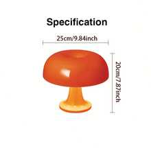 Modern Minimalist LED Mushroom Decorative Table Lamp, 3-Color Dimmable Romantic Art Desk Lamp, USB Powered Reading Light, Home Decor Atmosphere Lamp, Suitable For Bedroom, Living Room, Dining Room, Party Decoration - Multicolor - View 11
