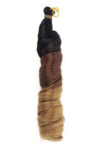 Loose Wave Spiral Curl Braiding Hair Extensions, High Temperature Ombre Pre Stretched Synthetic Crochet Hair - 彩色 - 查看 22
