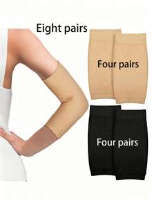8/2/1 Pair Women's Tattoo Cover-Up Arm Sleeves, Forearm Concealing Invisible Protective Sleeves, Tattoo Aftercare Sun Protection Elbow Sleeves, Unisex - Multicolor - View 17