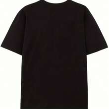1 pcsCelebra con alegría usando esta Camiseta de hombre con cactus sombrero y un corazón vibrante que dice Dinko de Mayo ¡Perfecta para festejar 100% algodón!180g - Negro - Ver 2