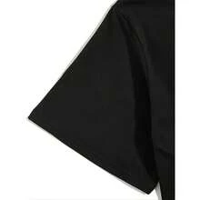 sticas con frases graciosas y diseños geniales para chicos, camiseta unisex de cuello redondo para hombre y mujer, camiseta casual de verano con cuello redondo, 100% algodón de alta calidad. - Negro - Ver 5