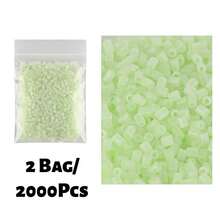 2000+ Stück Candy-Farben Y-Serie 2,6mm Perlen-Nachfüllung, einzeln verpackt, DIY-Anhänger Schlüsselanhänger, Schmuckherstellung Bastelbedarf, Abschlusszeit Schulanfang, Weihnachten, Party-Geburtstagsgeschenke, Mehrfarbige 2,6mm Perlen-Nachfüllset - 2,6 mm Puzzleperlen - Übersicht 12