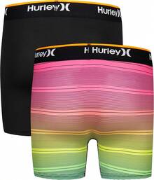 Hurley Boys Classic Boxer Briefs (2-Pack)-Discontinued - Multi/Black - View 2