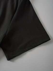 Perfect For Summer Outfits: Y2K Short-Sleeved T-Shirt, Lightweight Top With Excellent Breathability. - Black - View 6