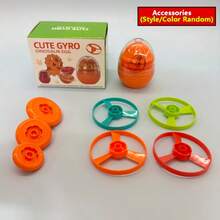 3-in-1 Spaß Gyroskop Flugscheibe Abschussgerät, Dinosaurier Ei Gyro, Kinder Flugspielzeug, UFO Outdoor Sport Propeller Dreh Gyro Spielzeug, Kinder Geschenk, Pädagogisches Wissenschaftsspielzeug Interaktives Spiel - Verschiedenfarbig - Übersicht 15