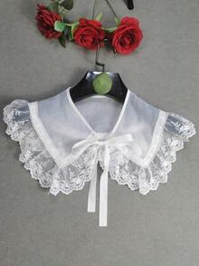 1件女款多色精緻刺繡手工重工純色波希米亞風聚酯纖維運動衫 秋冬新款假領時尚衛衣 - 彩色 - 查看 7