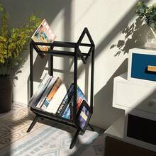 Metal Vinyl Record Stand Holds 140-160 LPs Black Storage Organizer&Display Rack - 32*40*79cm - View 6
