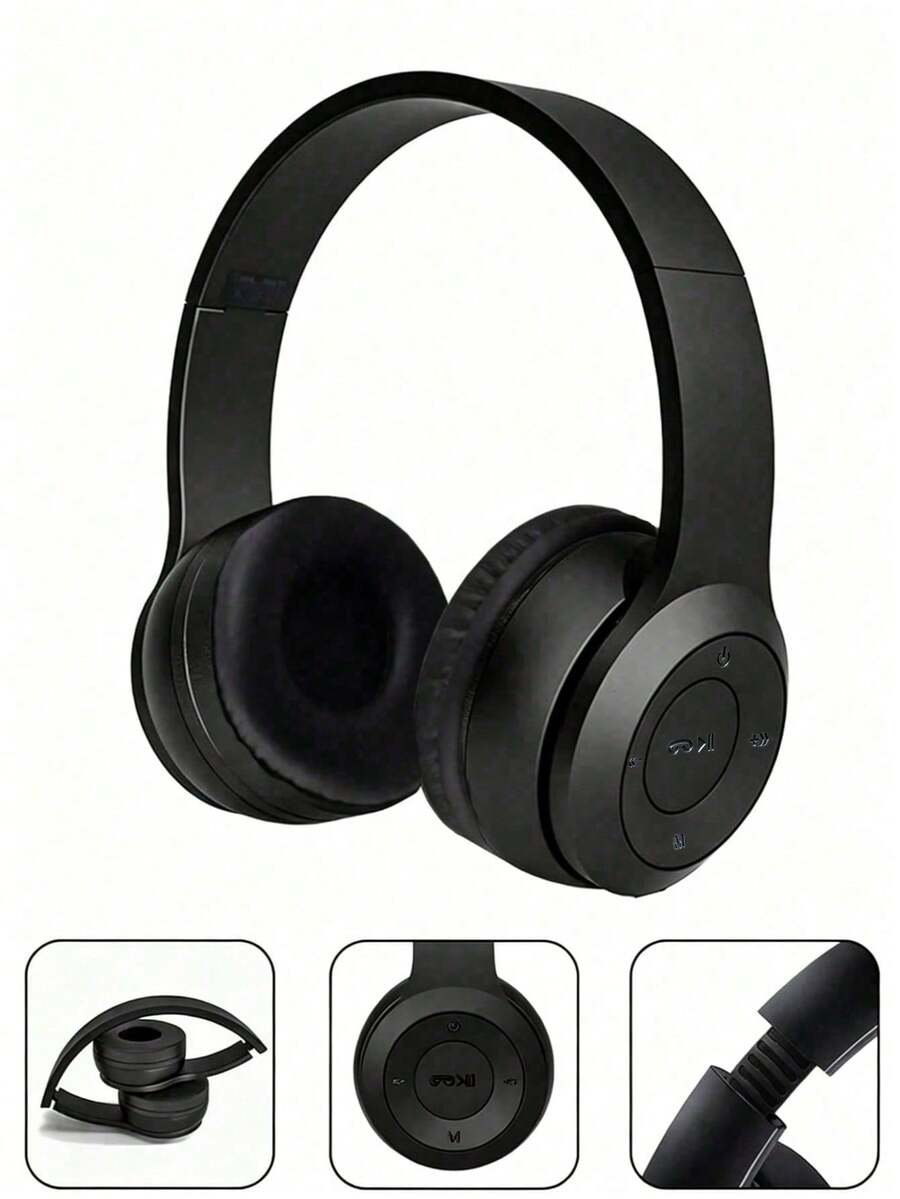 Foldable Wireless Headphones With Deep Bass For Sports - View 1