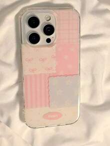 1個 Ins風 滴膠電鍍蝴蝶結 IMD 全包防震 TPU 手機殼 適用於 Apple 11 Pro Max/12 Pro Max/13 Pro Max/14 Pro Max/15 Pro Max/16 Pro Max/17 Pro Max - 彩色 - 查看 3