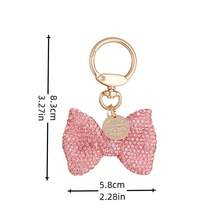 Fashion Crystal Bow Keychain, Cute Bow Keychain, Car Key Chain, Shiny Full Rhinestone, Handbag Pendant, Key Ring, Women's Gift - Multicolor - View 3