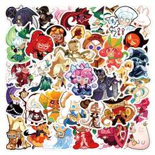 55pcs Bakery Themed Cute Cookie Figure Sticker Set, Anti-Fade Waterproof Decor Decals, Reusable Self-Adhesive Stickers For Phone Case, Backpack, Suitcase, Party Favors, Fan Gathering & Bulk Craft Giveaways. - Multicolor - View 2