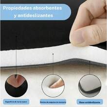 Alfombrillas de Baño - Negro - Ver 4