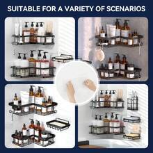 Shower Rack Replacement Rubber, Shower Seal Strip, Strong Adhesive Hook, Waterproof Sticker, No Drilling Required, Suitable For Bathroom Rack And Kitchen Rack - Multicolor - View 8