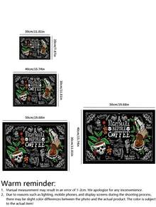 1 pieza Tapete de goteo para encimera de cocina, tapete para máquina de café con fuerte absorción de agua, aislamiento térmico y tapete de secado de silicona antideslizante para cafetera, máquina de espresso (la medición manual puede tener una ligera desviación) - esqueleto - Ver 2