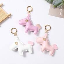 1Pc Cute Horse-Shaped Keychain, Animal Bag Charm, Backpack Ornament, Teacher's Day Thanksgiving Christmas Gift - Multicolor - View 2