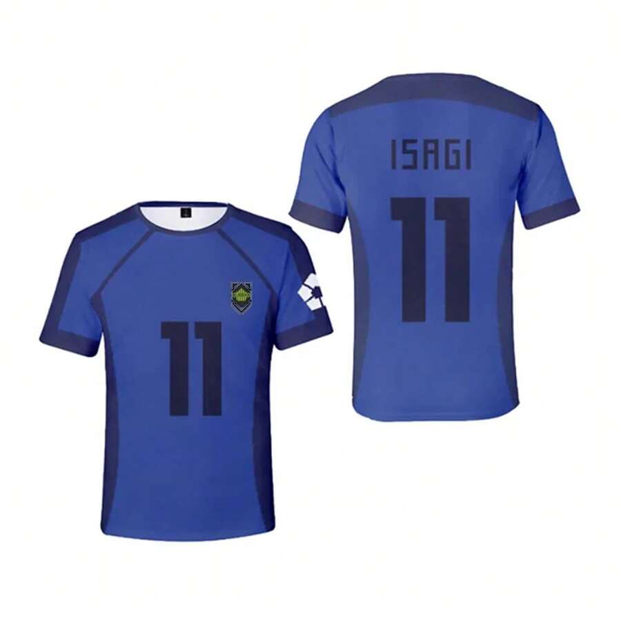 Nagi 3D Printed Anime Blue Lock Soccer Jersey For Men And Women, Short Sleeve, Sporty Style, Y2k, Harajuku, Cosplay. - L50324094657 - 查看 1