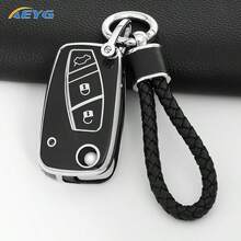 Aksesori Cangkang Kunci Lipat 3 Tombol TPU untuk Fiat Panda Stilo Punto Doblo Grande Bravo 500 Ducato Minibus - Mobil Fiat D - View 9