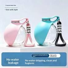 1pc Portable Pet Water Bottle, Hanging Ball-Shaped Refillable Folding Water Dispenser, Outdoor Cat And Dog Water Bowl, Feeding Water Bottle, Outdoor Water Storage Tool - Multicolor - View 5