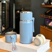 1 个 SUS316 不锈钢真空保温水瓶，带手柄和过滤器，500ml/16.9oz 和 600ml/20oz，防漏，便携，适合户外、旅行、跑步、骑自行车、徒步旅行、游泳返校 - 彩色 - 查看 21