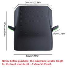 Parasol para coche, protección para todo tipo de clima, franja reflectante naranja de advertencia nocturna, cobertura completa, bloqueo de calor, plegable, adecuado para sedán/SUV, privacidad y protección del interior, duradero, accesorio esencial para el coche - Multicolor - Ver 3