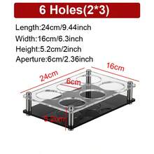 6/12/24 Holes Shot Glass Holder Bar Acrylic Shot Glasses Serving Wine Glass Cup Serving Tray Cups Organizer Shot Glass Display Bar Counter Tools - View 14