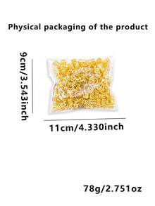260pcs/Set Mixed Shape Dreadlock Hair Bands, Suitable For Braided Hairstyles, All-Season Adjustable Hair Ties - Gold - View 6