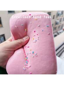 1pc Super Soft & Wet Slow Rising Cake Squishy Toy, Boxed Dessert Stress Relief Ball, Cute Fidget For Anxiety Anger Release - Multicolor - View 3
