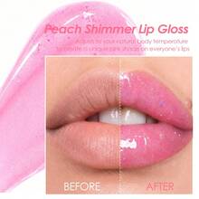 Aceite de labios nutritivo con brillo, brillo de labios de alto brillo que cambia de color, cuidado de labios hidratante, maquillaje para mujeres y niñas - ninguno - Ver 4