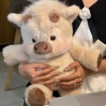 Kids Plush Toy & Blanket Sets - Brown Running Cow, 45 Cm/17.71 Inches - View 2