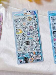 Pegatinas Lindas de Panda para Alivio del Estrés con Relieve 3D Decoración para Manualidades Infantiles Regalo Adorno - Multicolor - Ver 9