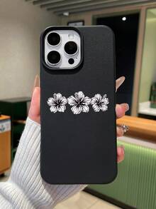 3件/組 百合花荔枝紋理防滑防水防震手機殼組，保護殼，花卉手機殼，白色/黑色/粉色 3色人造皮革紋理保護殼，圓點與花卉印花美學設計，熱帶朱槿防震手機殼，適合日常使用，也是生日、週年紀念和女孩的絕佳禮物，兼容 手機殼和 Galaxy 手機殼，適用於 17/17 Pro/17 Pro Max 和 Galaxy S24 Ultra/S25 Ultra/S26 Ultra，手機殼，手機配件，快速發貨 - 彩色 - 查看 5