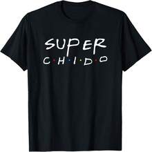 Camisetas Super Chido Casual con frases en espa?ol, mexicano y latino para hombres y mujeres. - Negro - Ver 2
