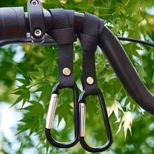 2/4件多功能輔助掛鉤連接器 | 適用於掛尿布、紙巾，並在嬰兒車、購物車、自行車和露營中整理必需品 - 聚酯纖維 - 加厚升級款 - 查看 4