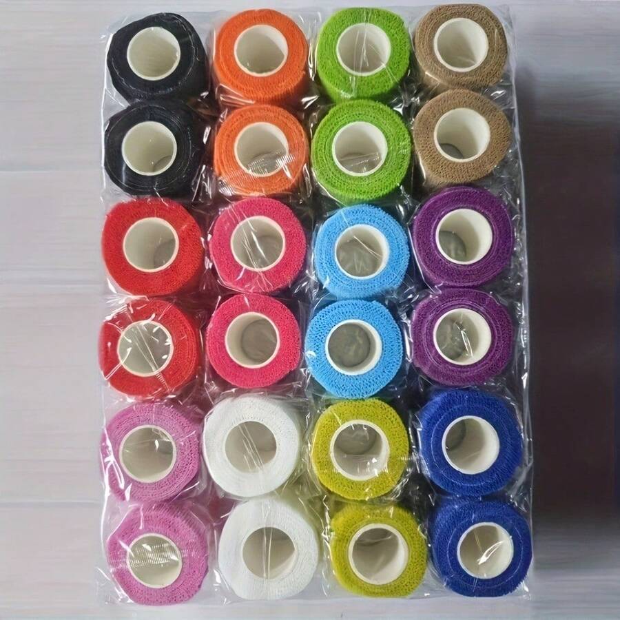 15入混色隨機自黏式繃帶-不織布黏性紗布 - 彩色 - 查看 1