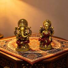 1pc Southeast Asian Resin Sculpture, Home Decor Figurine - Sweep Gold - View 12