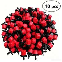 10pcs Adjustable Drip Irrigation Emitters 1 4Inch Adjustable Micro Drip Irrigation System Watering Sprinklers AntiClogging Emitter Dripper Red Garden Supplies - Irrigation Drippers and Sprinklers - View 7