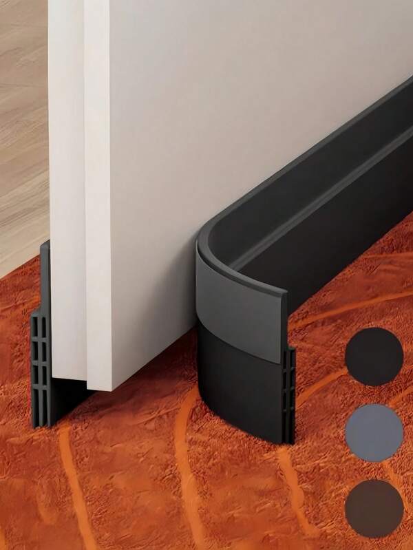 1pc Door Bottom Draft Stopper High Quality Door Bottom Seal Strip/Door Gap Seal Strip Bedroom Door Gap Draft Stopper Insulation Insect-Proof Sound-Absorbing (Quick And Convenient Installation)