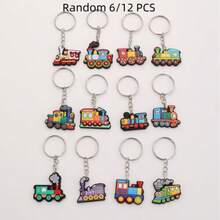 12pcs PVC Small Train Keychains, Colorful Small Train Keychains - Sets - View 7