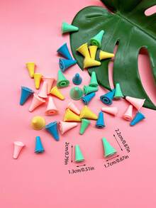 Sweet Macaron Color Non-Slip Needle Point Protectors Set, 5pcs/20pcs Optional, Practical Knitting Accessories To Lock Loops And Prevent Pricks, Ideal Travel Craft Tool For Sweater Makers And Crochet Doll Enthusiasts - Sweater and Hat - View 4