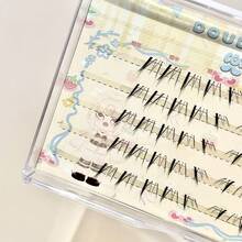 DOUDOUTIAN 50 Clusters Manga Lower False Eyelashes, Natural Lightweight Comic Style Lashes, Reusable Soft Lashes For Daily & Cosplay Makeup - View 5