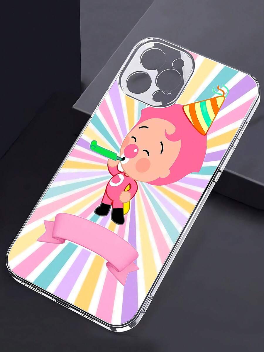 Tema de fiesta de cumpleaños rosa de Pinkfongfunda de teléfono Fundas compatibles con ,Apple,VIVO,OPPO,,, y Honor.Fabricadas en silicona TPU,ofrecen protección contra golpes y caídas. - transparente - Ver 1