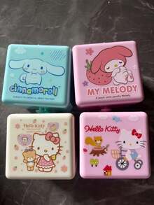 SANRIO 系列 My Melody、Kuromi、Cinnamoroll、Pom Pom Purin、Pochacc 桌面收納盒，多款可選，便攜防漏，亦適用於桌面裝飾與桌面展示架，適合辦公室，可愛風 - 彩色 - 查看 11